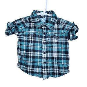Gap Plaid Button Up Shirt 0-3 Months